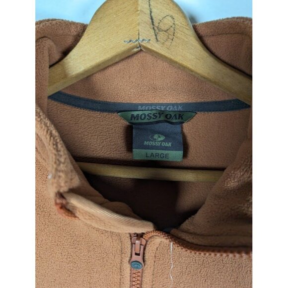 Mossy Oak Polar Fleece Jacket Size Large Hunting Outdoors Midweight Winter NEW - Picture 3 of 8